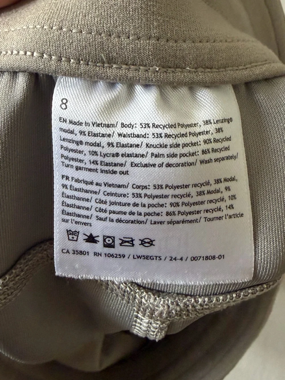 lululemon softstreme high rise pants regular - riverstone